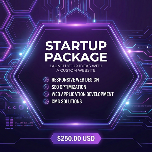 Startup Website Package – Professional Web Design for New Businesses